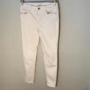 WHBM The Skinny Ankle White Jeans 00
